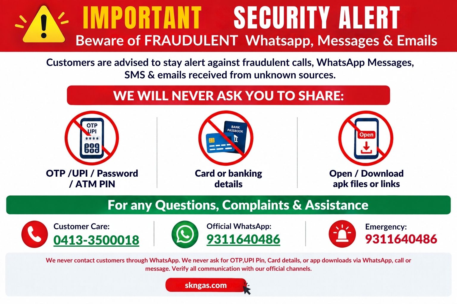 SKN Gas Alert